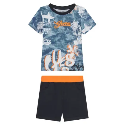 Zdjęcie Guess Komplet t-shirt i spodenki N5GG11 K8HM4 Kolorowy Regular Fit