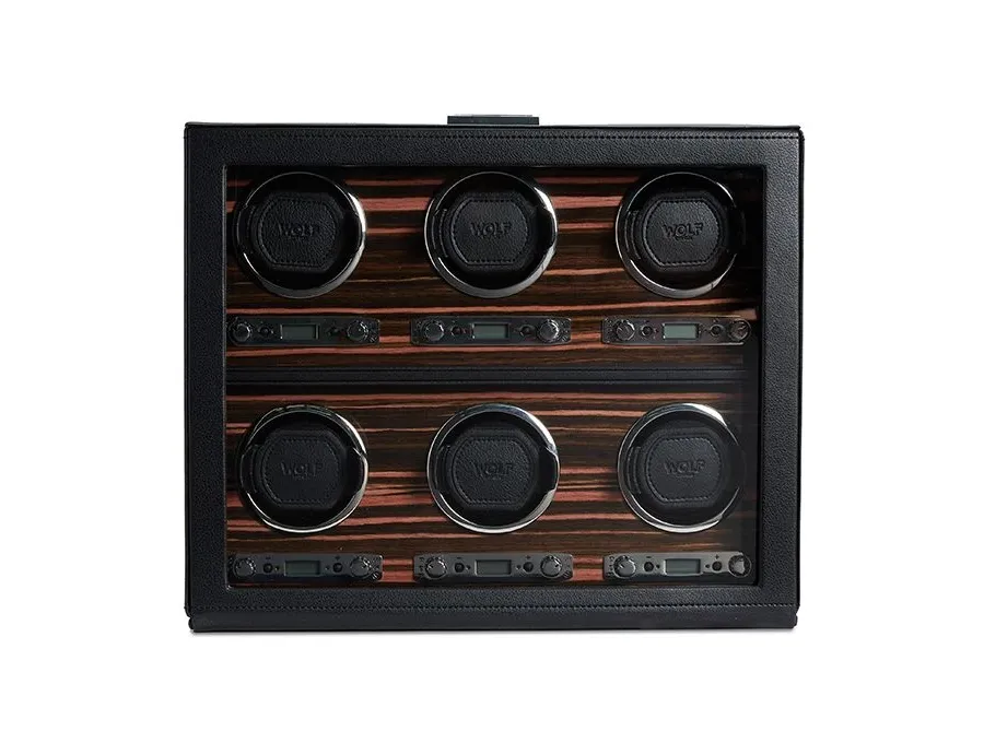 obrazek 1 Designerski rotomat Roadster Black na sześć zegarków