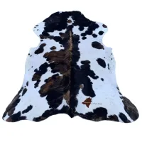 Picture A unique rug made of high-quality cowhide
