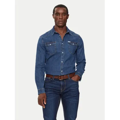 Zdjęcie Guess Koszula jeansowa M4YH02 D3PF6 Granatowy Classic Fit