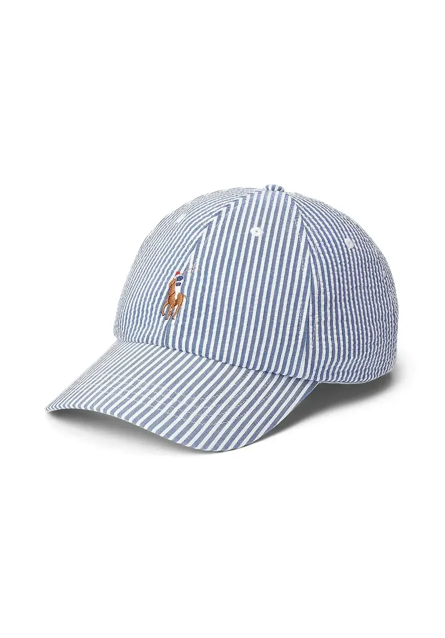 obrazek 1 Polo Ralph Lauren czapka z daszkiem bawełniana kolor niebieski wzorzysta 211967368