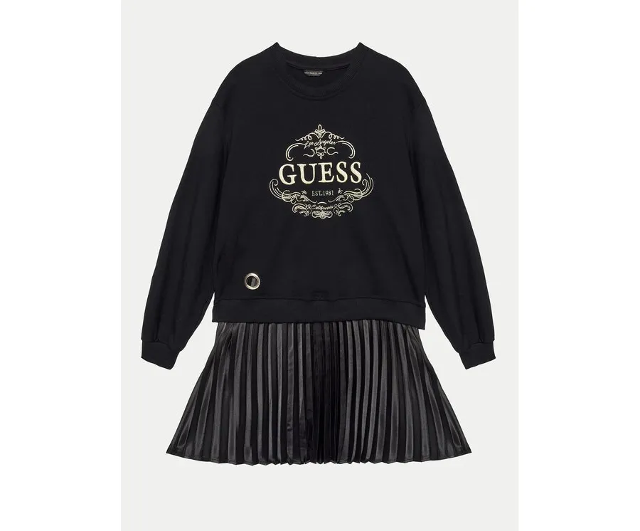 obrazek 1 Guess Sukienka codzienna J4BK14 KAUH0 Czarny Regular Fit