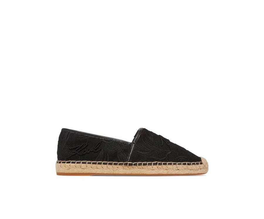 obrazek 1 KARL LAGERFELD Espadryle Kamini KL80121A Czarny