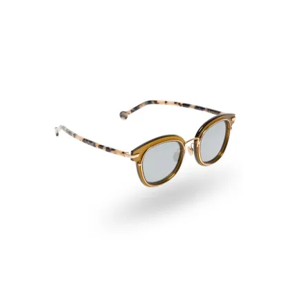 Zdjęcie Brązowe okulary DIOR z motywem panterki Dior