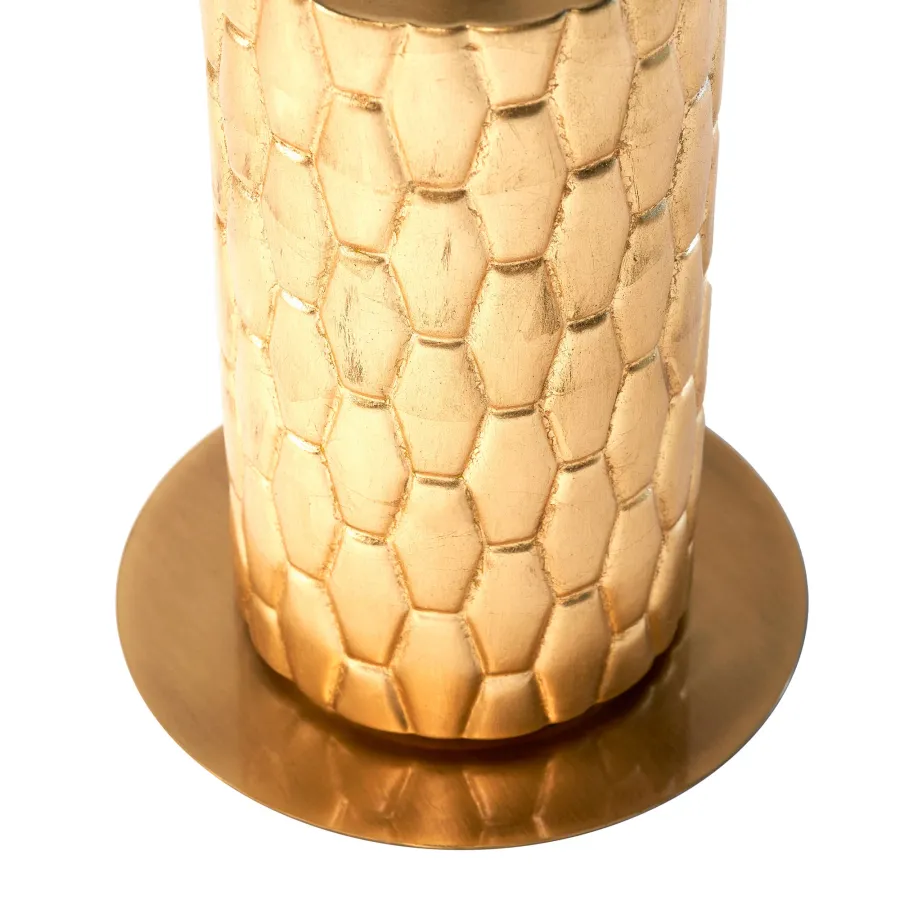 obrazek 3 Stylowy stolik kawowy z mosiężną konstrukcją H.65xDia.65 cm
