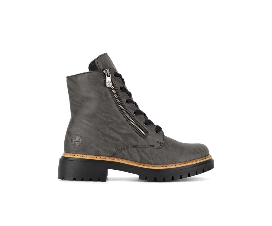 obrazek 1 Rieker Botki 72611-45 Szary