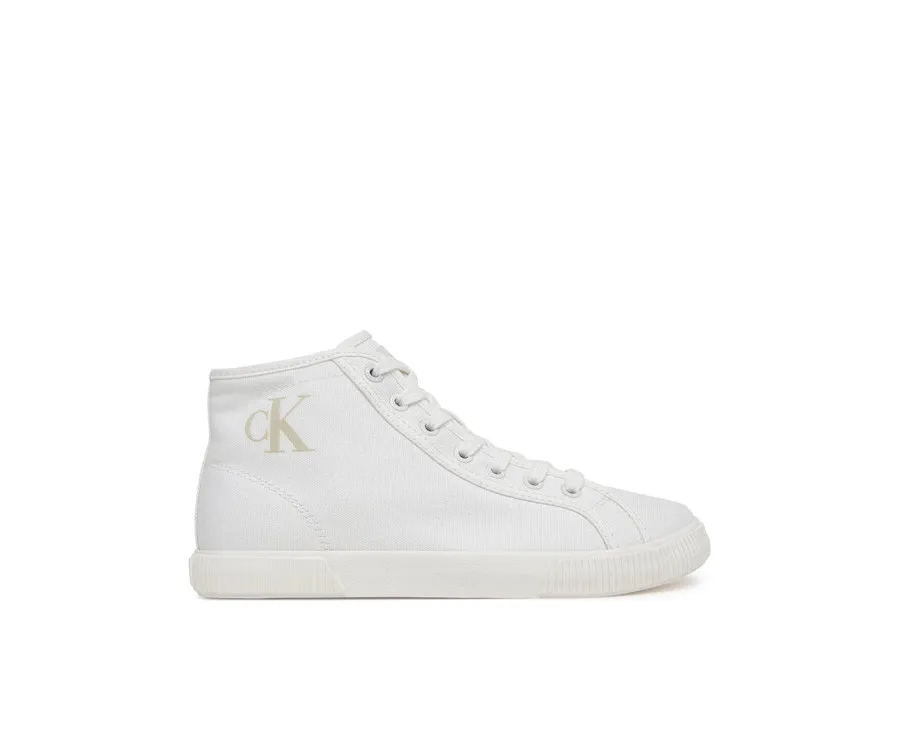 obrazek 1 Calvin Klein Jeans Sneakersy Ess Vulc Mid Cv Mg Wn YW0YW01761 Biały