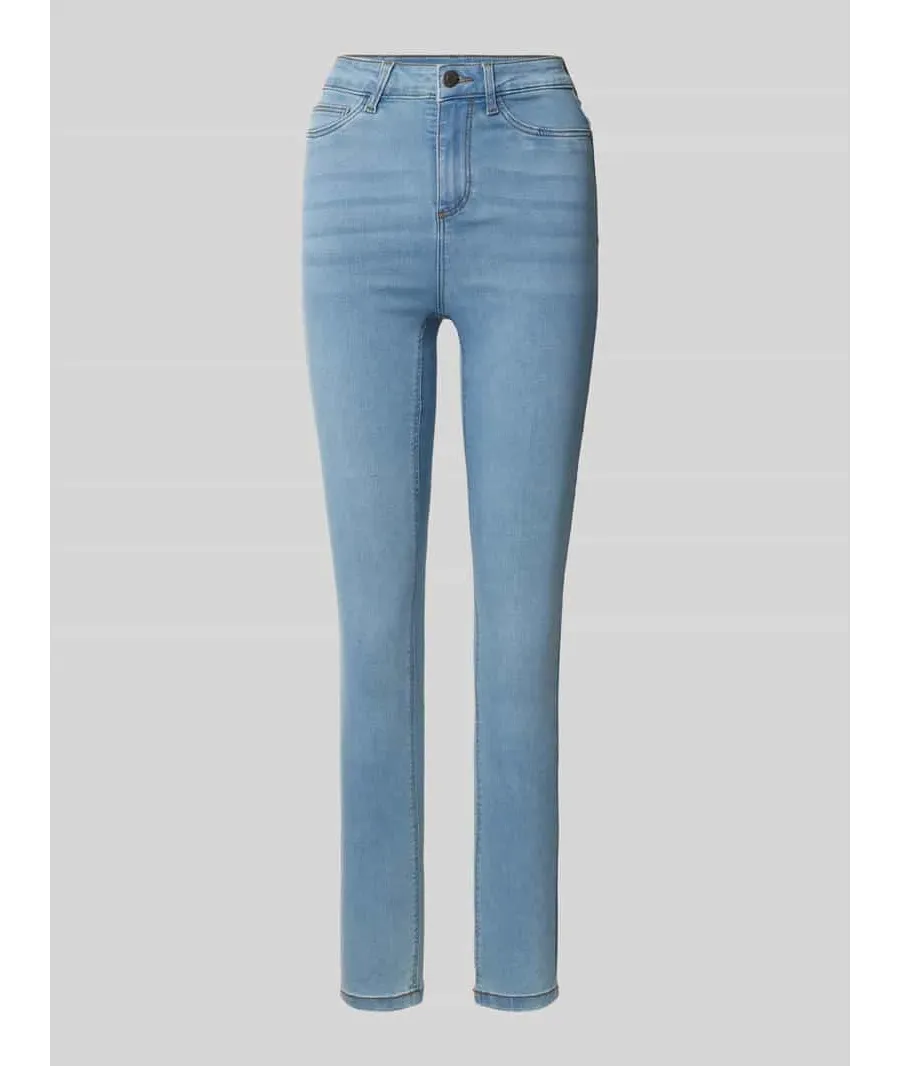 obrazek 1 Jeansy o kroju skinny fit zapinane na guzik i zamek błyskawiczny model ‘CALLIE’