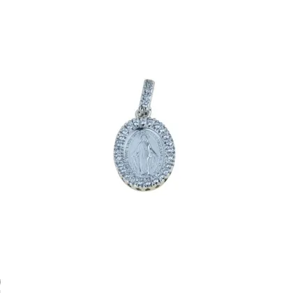 Zdjęcie Włoska cudowna madonna z cyrkoniami wym.15x11mm.