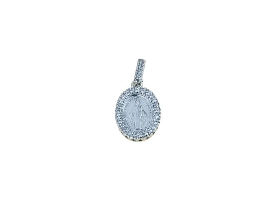 obrazek 1 Włoska cudowna madonna z cyrkoniami wym.15x11mm.