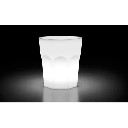 Zdjęcie Designerski stolik do nowoczesnych ogrodów lub wnętrz podświetlany lampą led - Plust