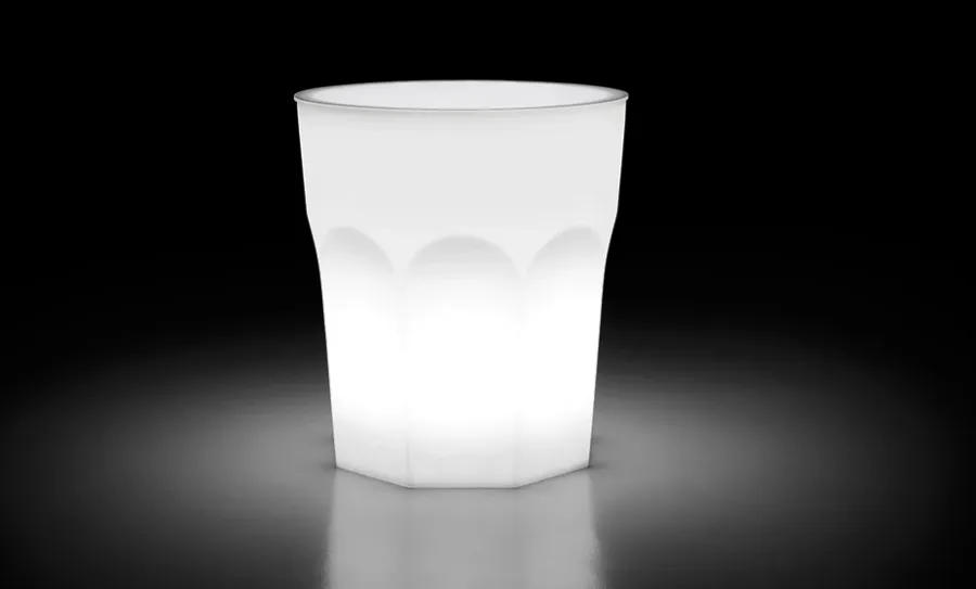obrazek 1 Designerski stolik do nowoczesnych ogrodów lub wnętrz podświetlany lampą led - Plust