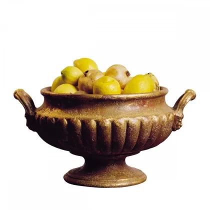 Zdjęcie Miska z uchwytami z terakoty H.25xL.49xD.Int.31 cm