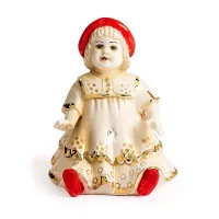 Picture A unique decorative doll made of ceramics