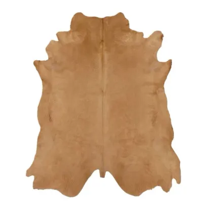Picture Cowhide rug with blonde print