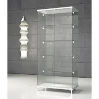 Picture Original shop window with a base on legs