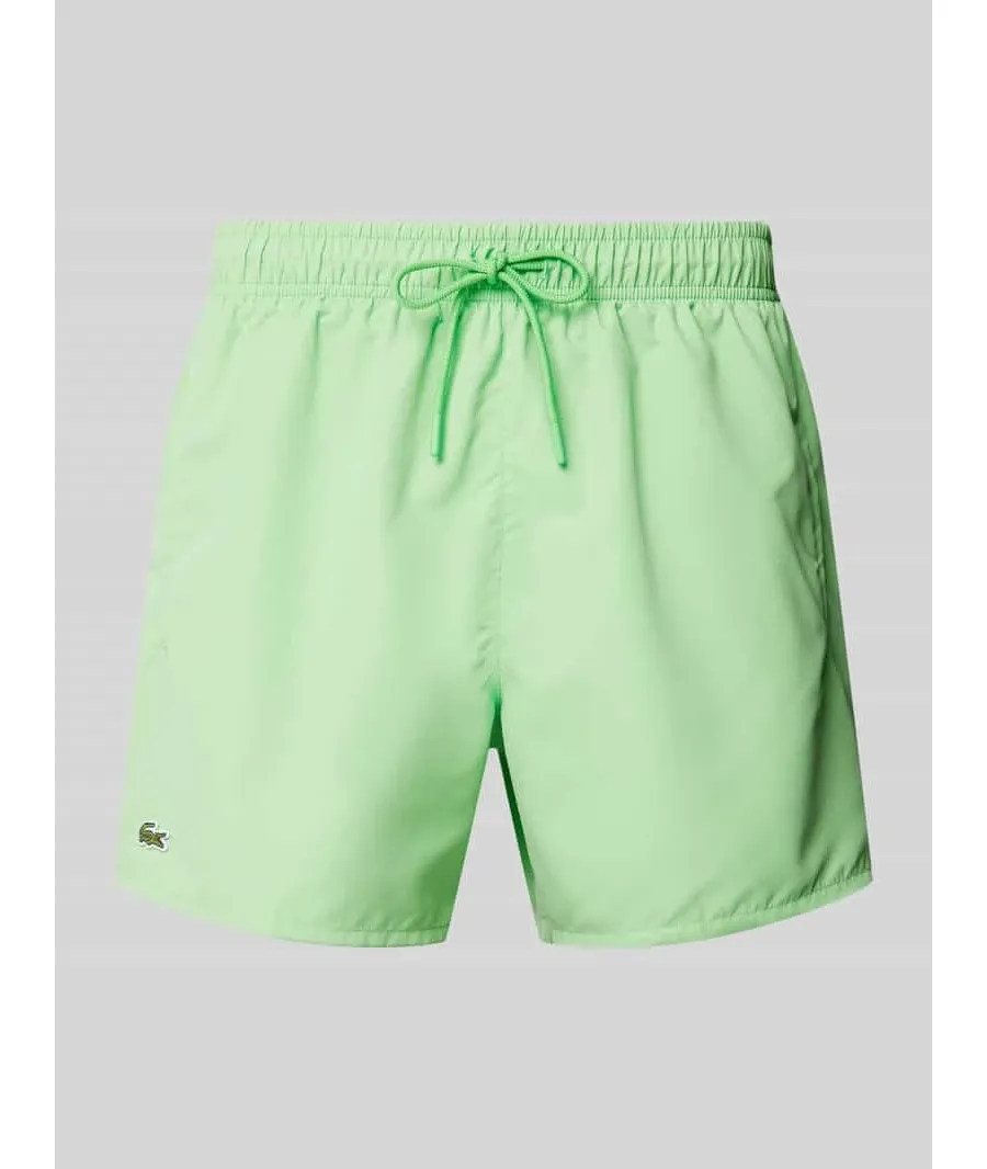 obrazek 1 Lacoste Szorty kąpielowe MH6270 Zielony Regular Fit