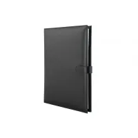 Zdjęcie Czarne etui na notatnik A4 z prawdziwej skóry