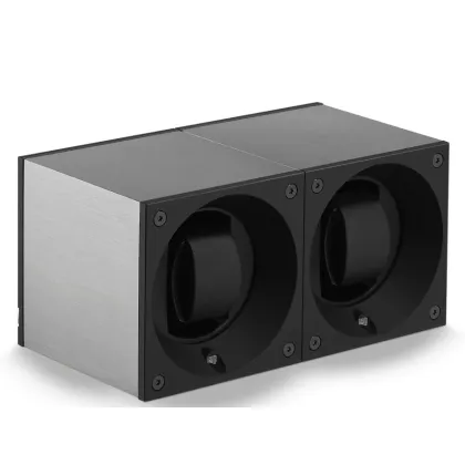 Zdjęcie Funkcjonalny rotomat z aluminium na dwa zegarki