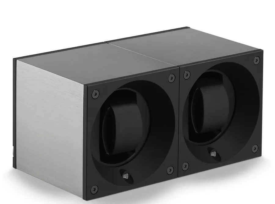 obrazek 1 Funkcjonalny rotomat z aluminium na dwa zegarki