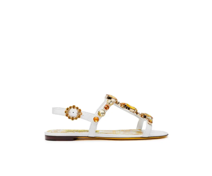 obrazek 1 Dolce&Gabbana Sandały CQ0601 AT848 Biały