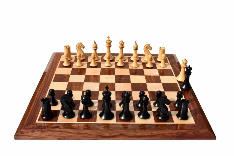 obrazek 1 Wyprodukowany z drewna komplet szachowy - The Chess Empire