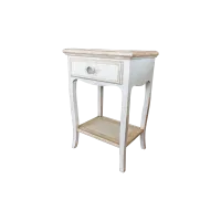 Picture Exclusive bedside table in Provencal style made of poplar - Mobili Bernardi Jari