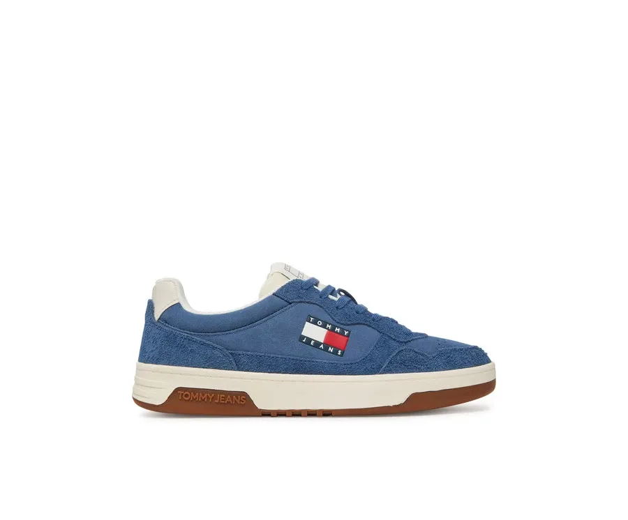 obrazek 1 Tommy Jeans Sneakersy Tjm Cupsole Suede EM0EM01568 Niebieski
