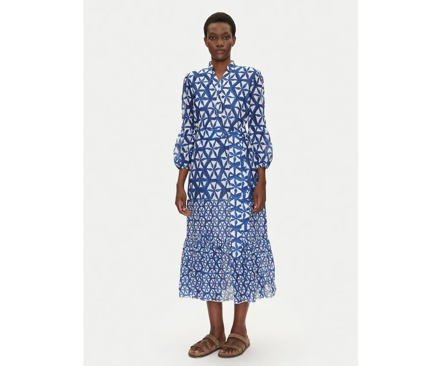 obrazek 1 Iconique Sukienka letnia IC25-089 Niebieski Relaxed Fit