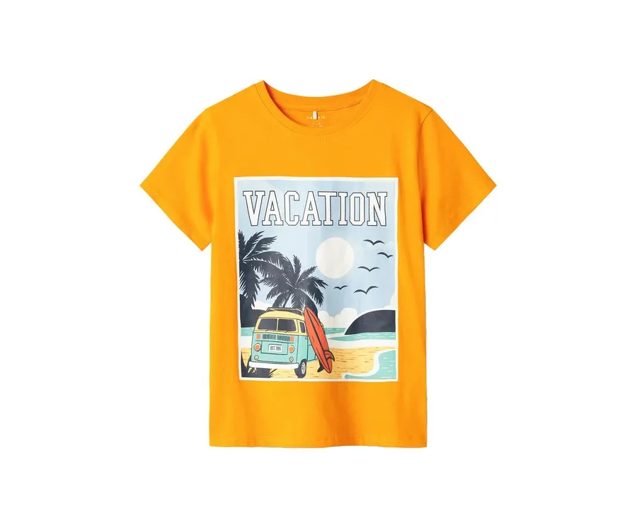 obrazek 1 NAME IT T-Shirt Zelo 13239199 Żółty Standard Fit