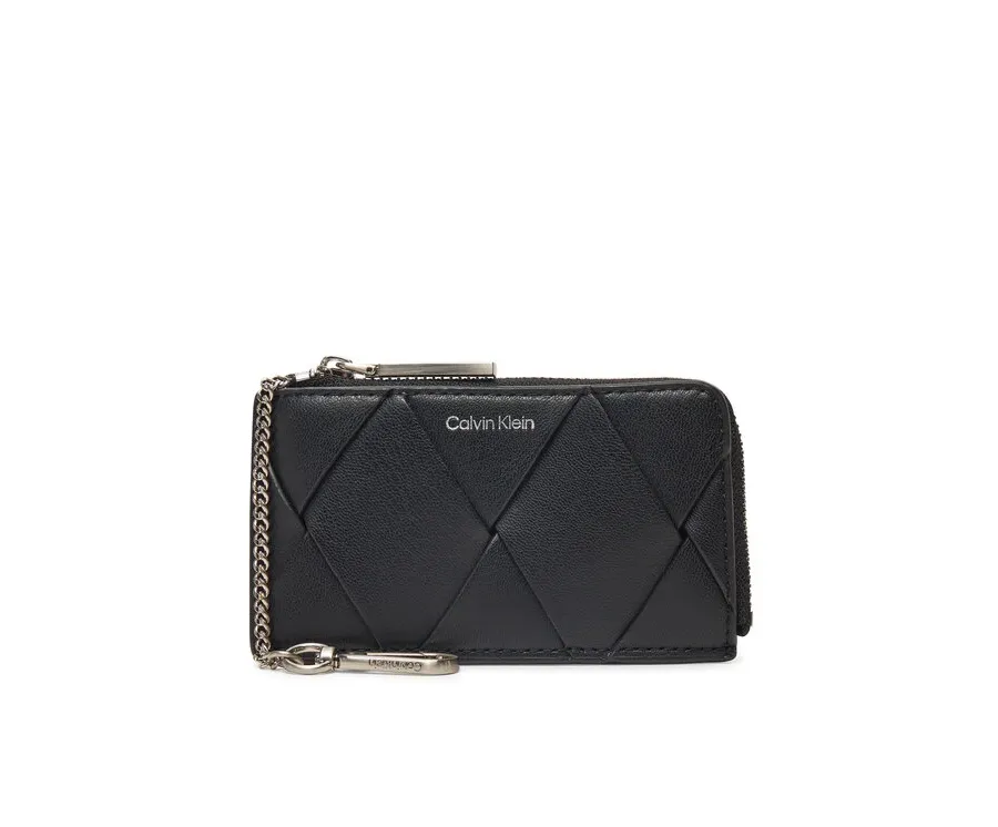 obrazek 1 Calvin Klein Etui na klucze Ck Woven Zip Around Cardholder K60K612954 Czarny