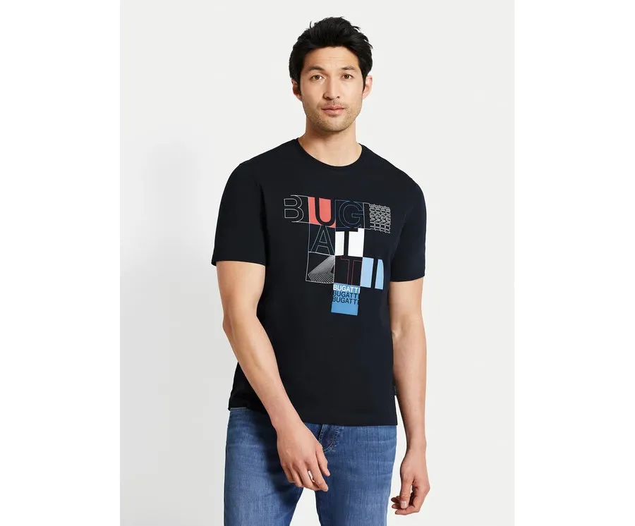 obrazek 1 Bugatti T-Shirt 8350 55045A Granatowy Regular Fit