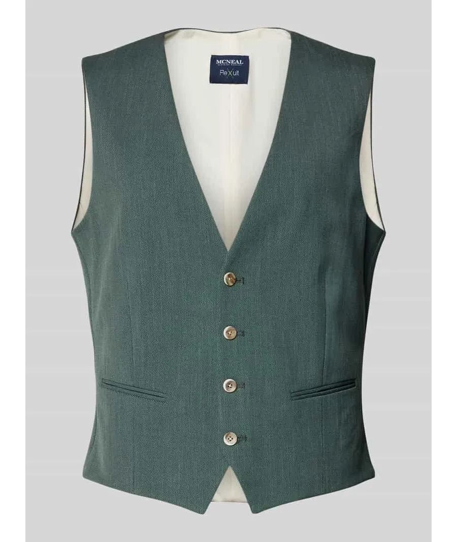 obrazek 1 Kamizelka o kroju slim fit ze wzorem na całej powierzchni