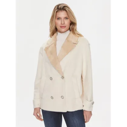 Zdjęcie Guess Kożuch Sabrina W4RL37 WFZV0 Beżowy Regular Fit
