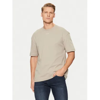 Zdjęcie Calvin Klein T-Shirt Nano Logo Interlock T-Shirt K10K112487 Beżowy Regular Fit