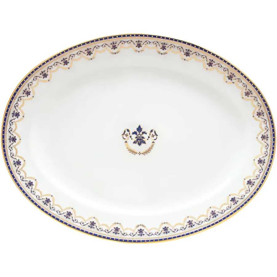 obrazek 10 Gustowna zastawa stołowa z porcelany dla 12 osobowej rodziny - Porcel