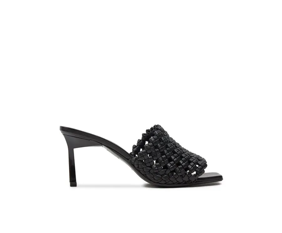 obrazek 1 Calvin Klein Klapki Heel Mule Sandal 70 Latt HW0HW02144 Czarny