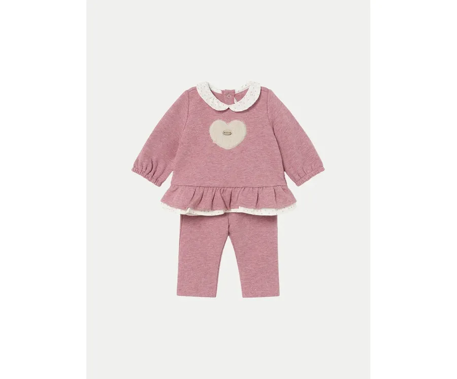 obrazek 1 Mayoral Komplet bluzka i legginsy 2507 Różowy Regular Fit