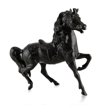 Picture Black ceramic carousel horse – Ahura