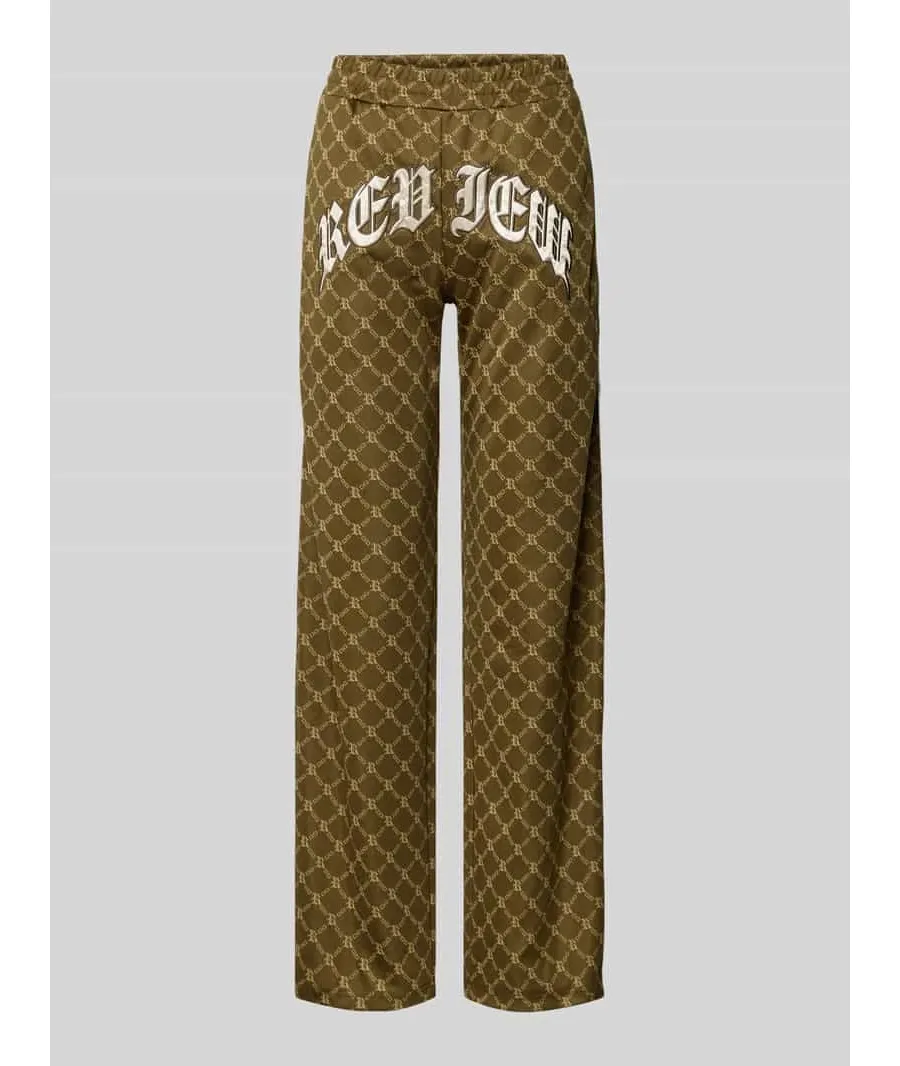 obrazek 1 Spodnie dresowe o kroju regular fit z naszywkami z logo