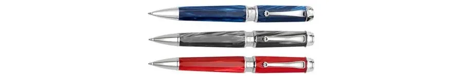obrazek 2 Grey Emblema Długopis Srebro Celluloid Montegrappa