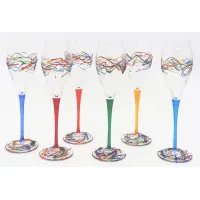 Zdjęcie Kryształowe kieliszki Montecarlo Jazz - komplet 6 sztuk