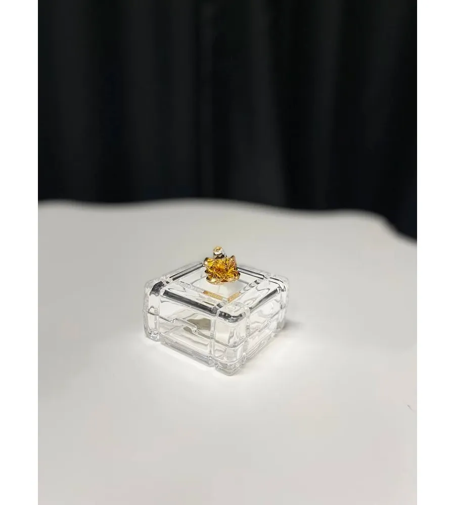 obrazek 4 Luksusowe pudełko 8x8 cm na drobiazgi wykonane we Włoszech