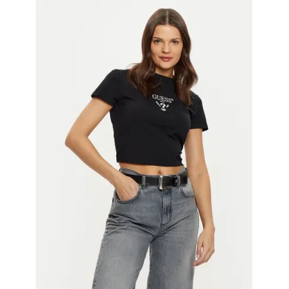 Zdjęcie Guess T-Shirt V4YI20 KCDH1 Czarny Boxy Fit