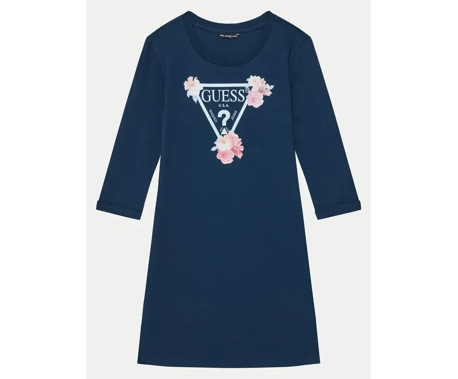 obrazek 1 Guess Sukienka codzienna J3YK13 KA6W4 Błękitny Regular Fit