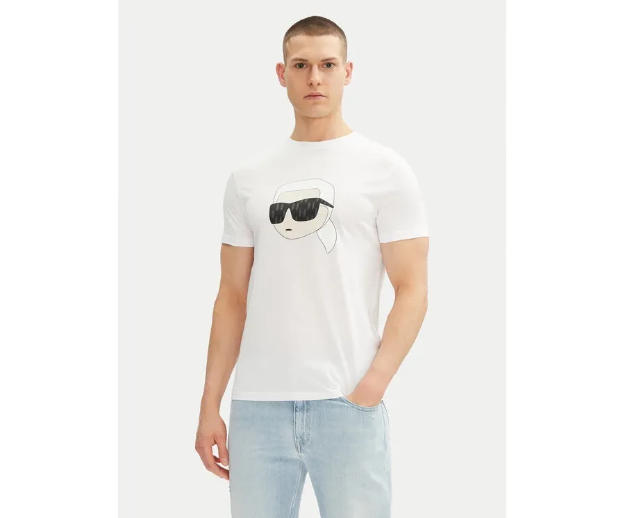 obrazek 1 KARL LAGERFELD T-Shirt 755073 552251 Biały Regular Fit