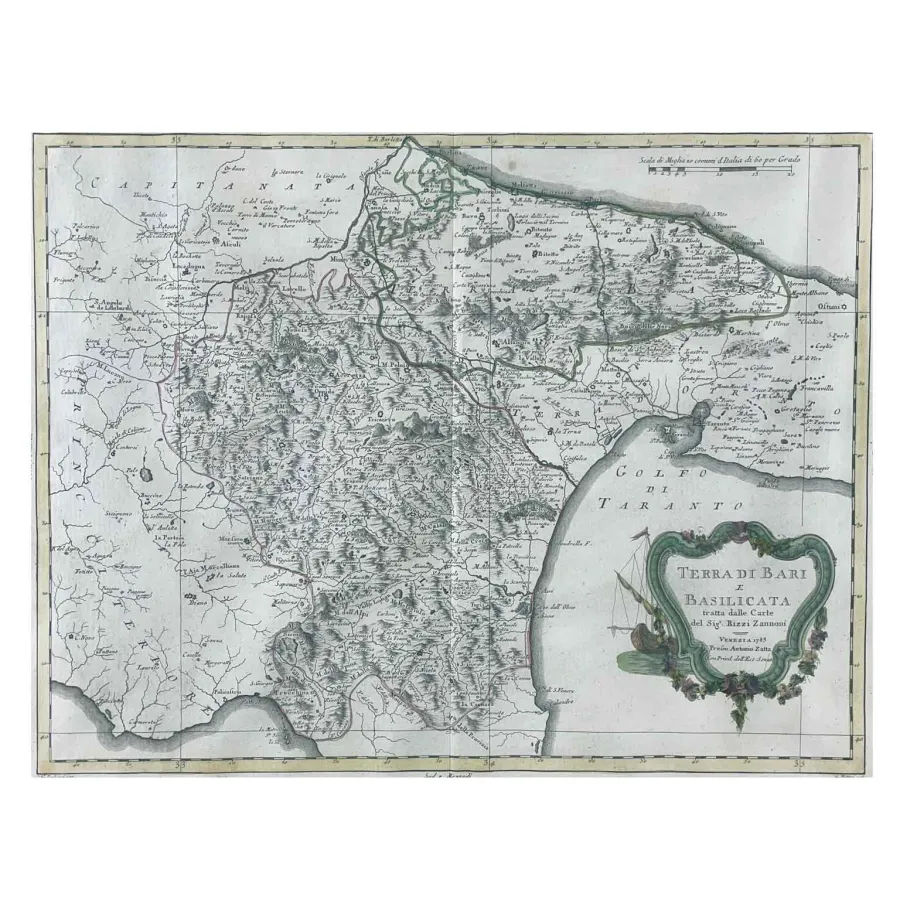 obrazek 1 Zatta Antonio Ziemia Bari i Basilicata Wenecja 1783 rok