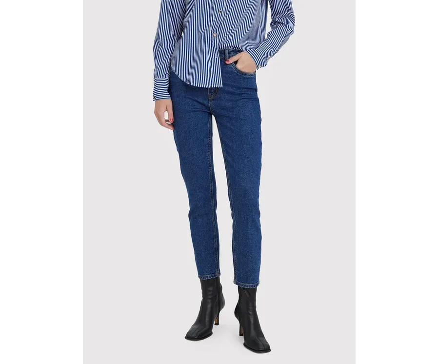 obrazek 1 Vero Moda Jeansy Brenda 10268434 Granatowy Straight Fit