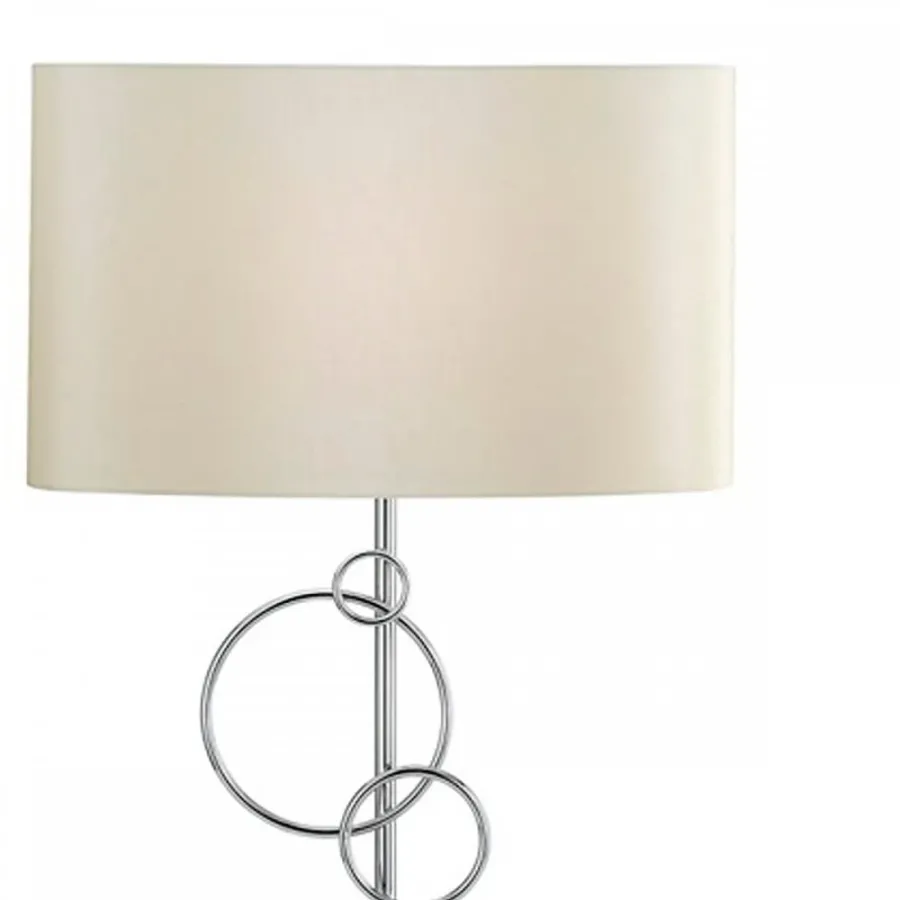 obrazek 2 Duża lampa stołowa z chromowanego mosiądzu H.80xL.49xP.22 cm