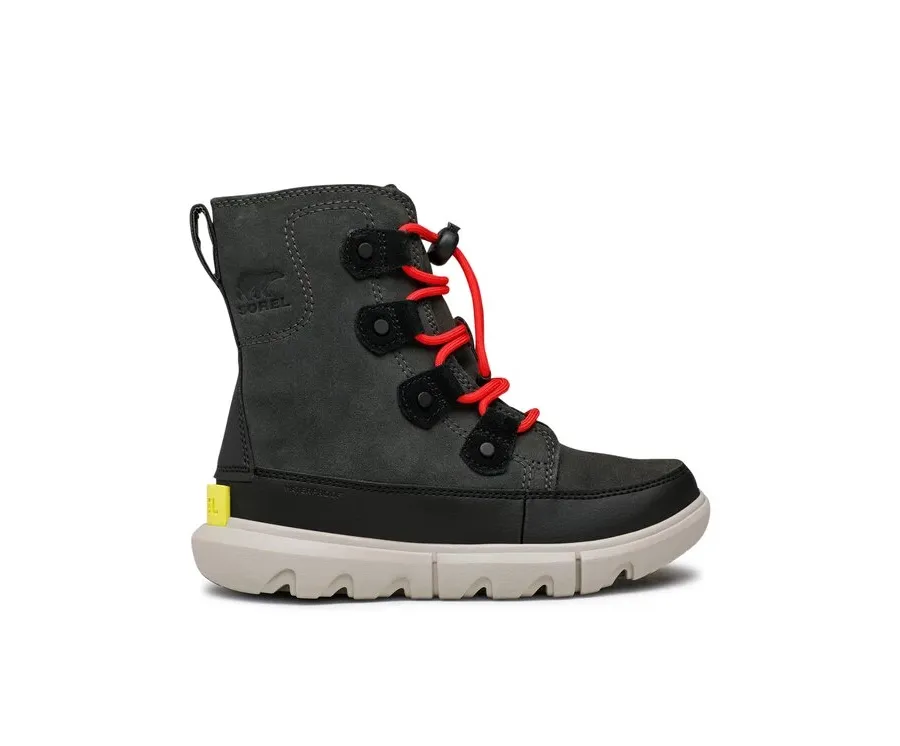 obrazek 1 Sorel Śniegowce Youth Sorel Explorer Lace Wp NY4897-093 Czarny